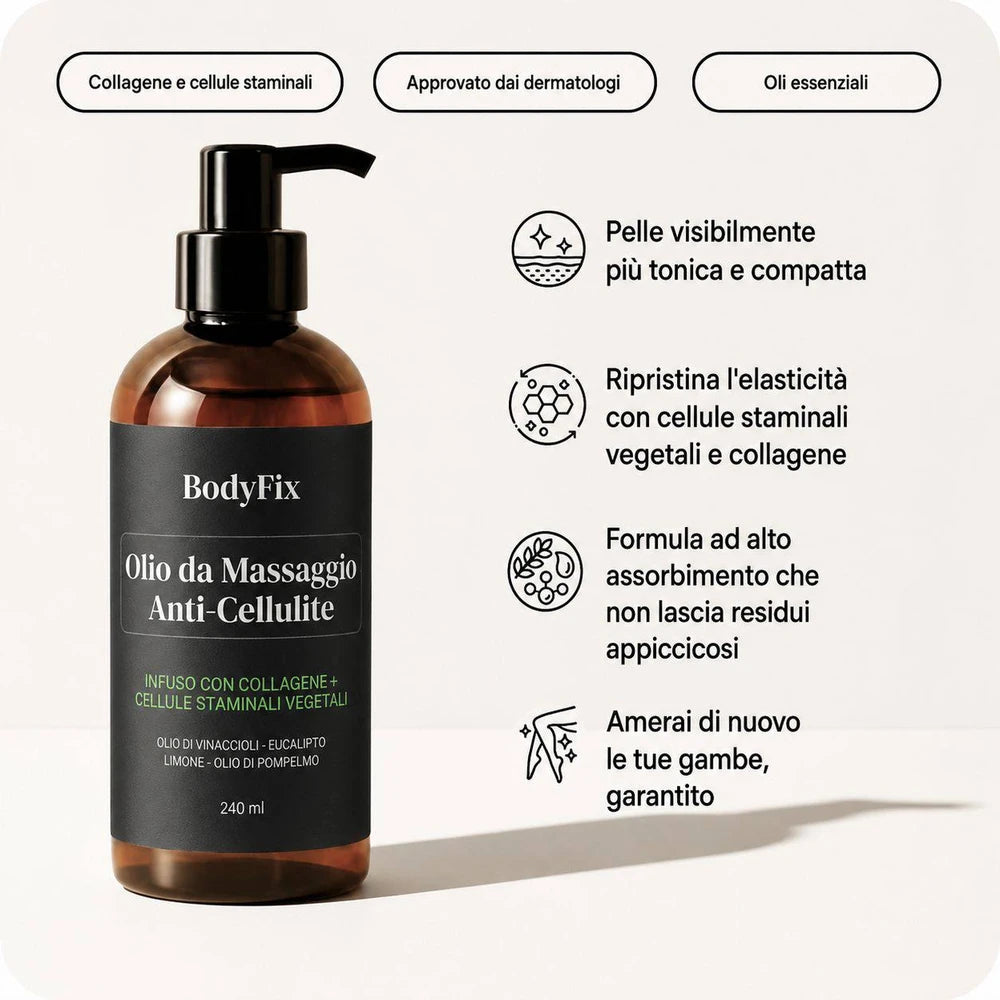 BodyFixOlio Anti-cellulite al collagene