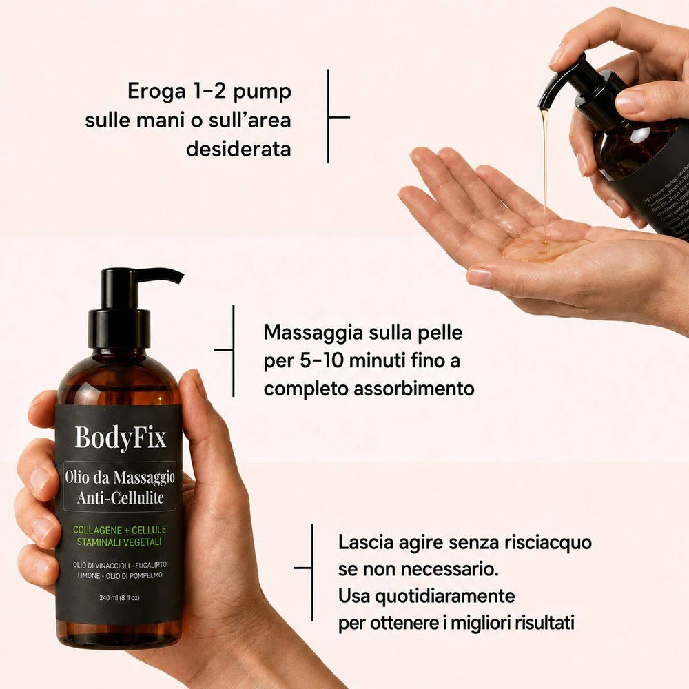 BodyFixOlio Anti-cellulite al collagene